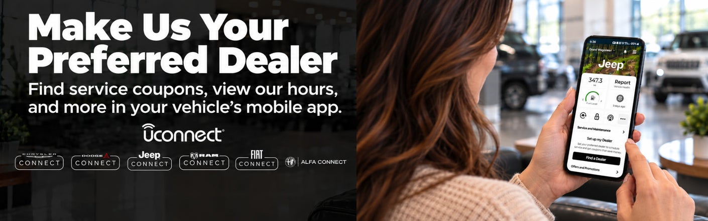 uconnect® make us your preferred dealer | Don White's Timonium CDJR in Cockeysville MD