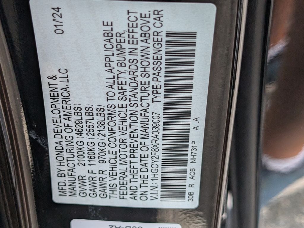 2024 Honda Accord Hybrid Touring