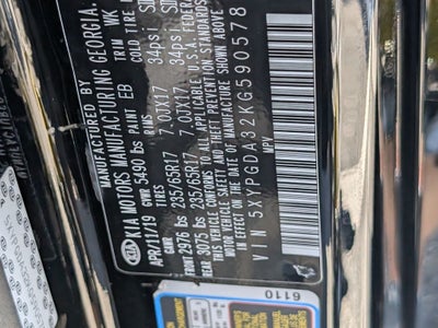 2019 Kia Sorento 2.4L LX
