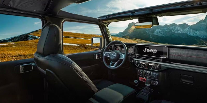 Jeep Wrangler open-air interior