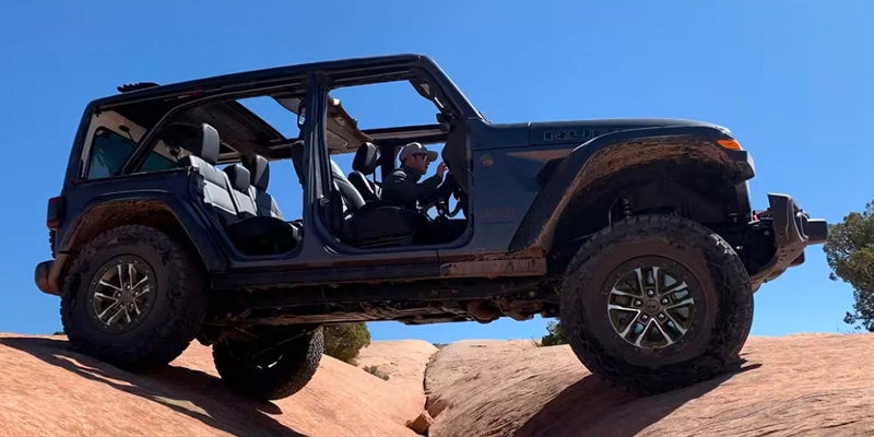 Jeep Wrangler with removable doors