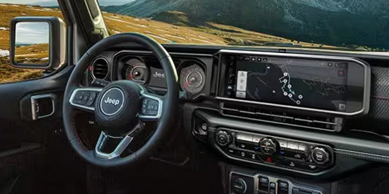 Jeep dashboard and infotainment system