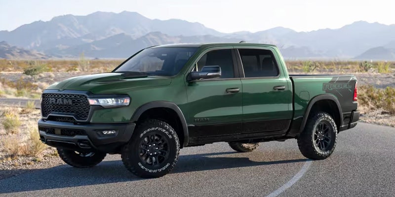 Green Ram pickup truck exterior
