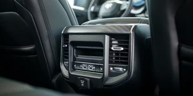 Rear passenger air vents and USB ports