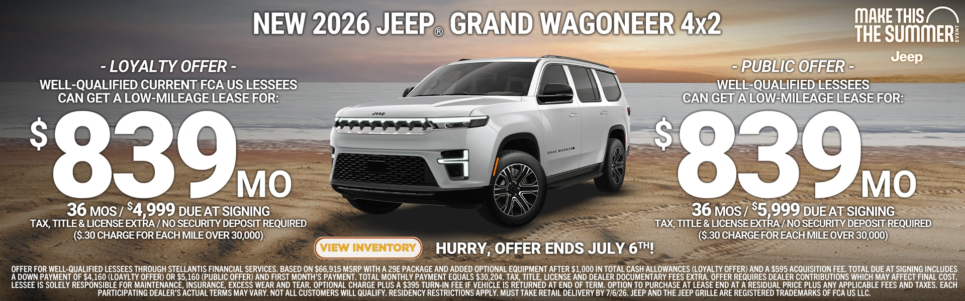 New 2026 Jeep Grand Wagoneer 4x2 Don White's Timonium CDJR in Cockeysville MD